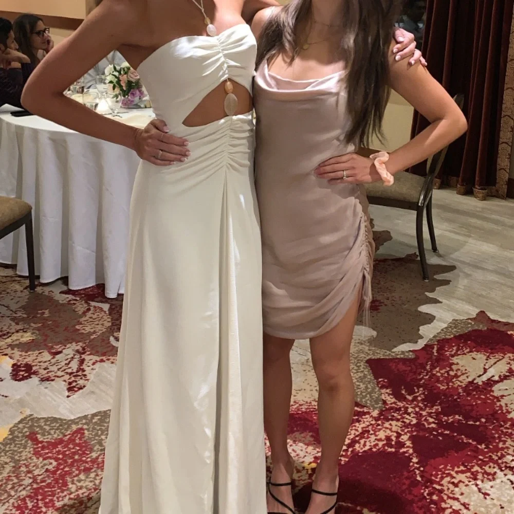 Aritzia “only ruched” slip mini dress in poetic pink, S - Picture 9 of 12